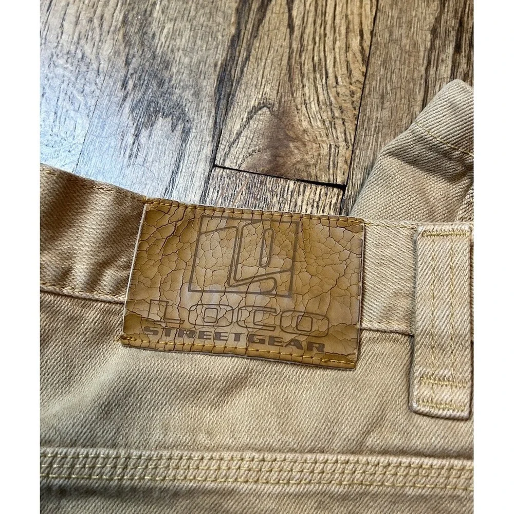 Vintage‎ Loco Street Gear Carpenter Jeans Y2K Baggy Loose Fit Hip Hop Sz 34x31